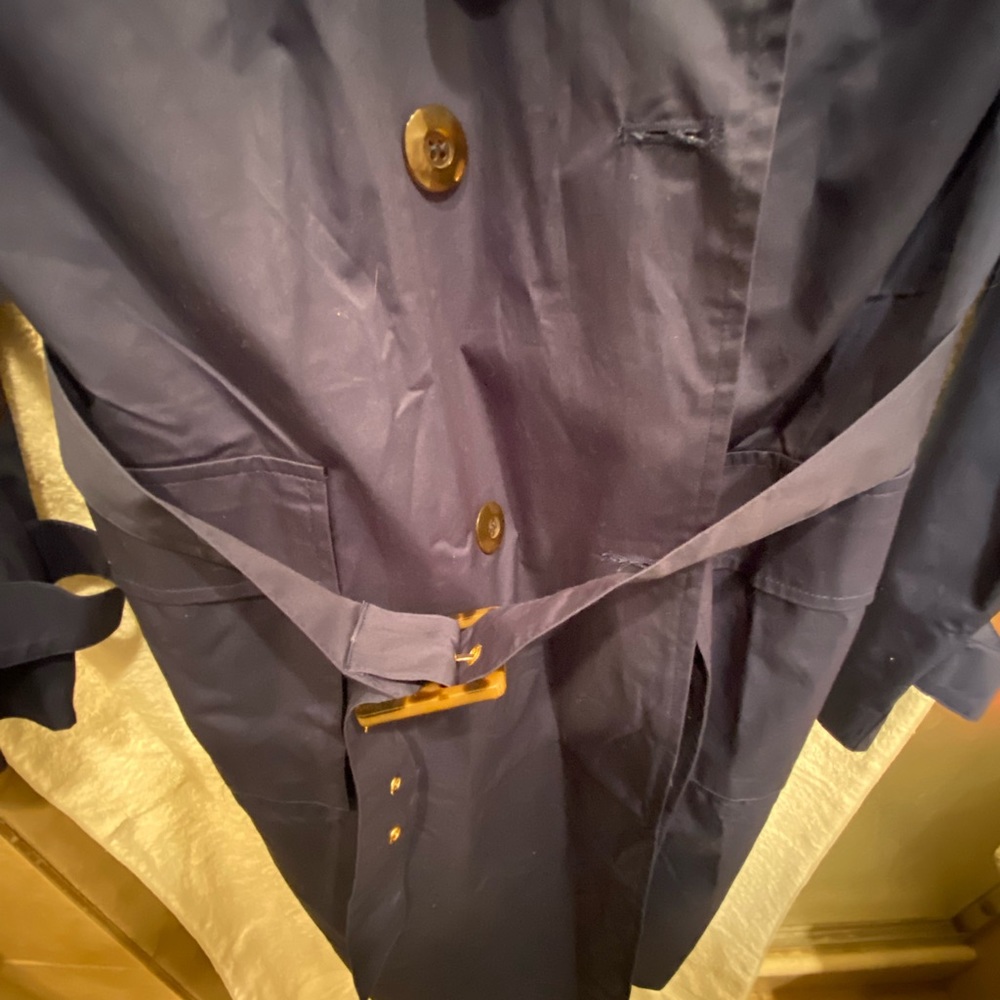 Navy Blue Spring Trench - Picture 7 of 13